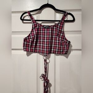 Dollskill Horoscopes plaid top